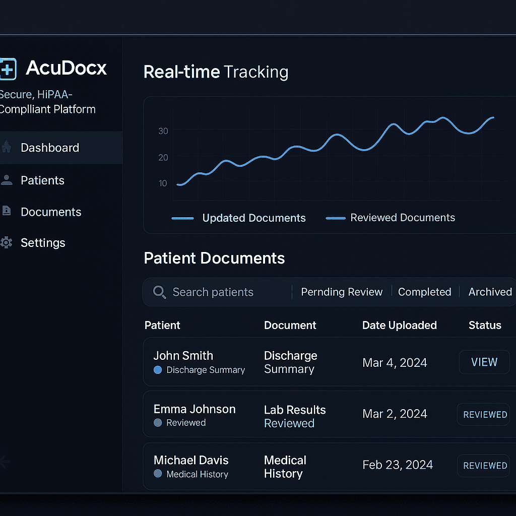 AcuDocx AI – Healthcare Document Intelligence