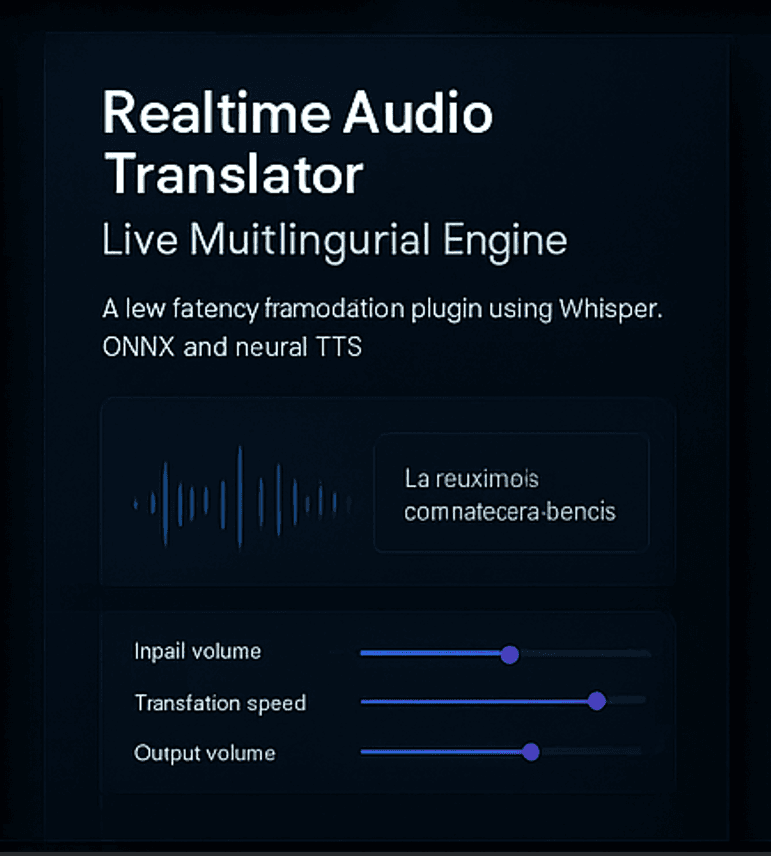 Realtime Audio Translator – Live Multilingual Engine